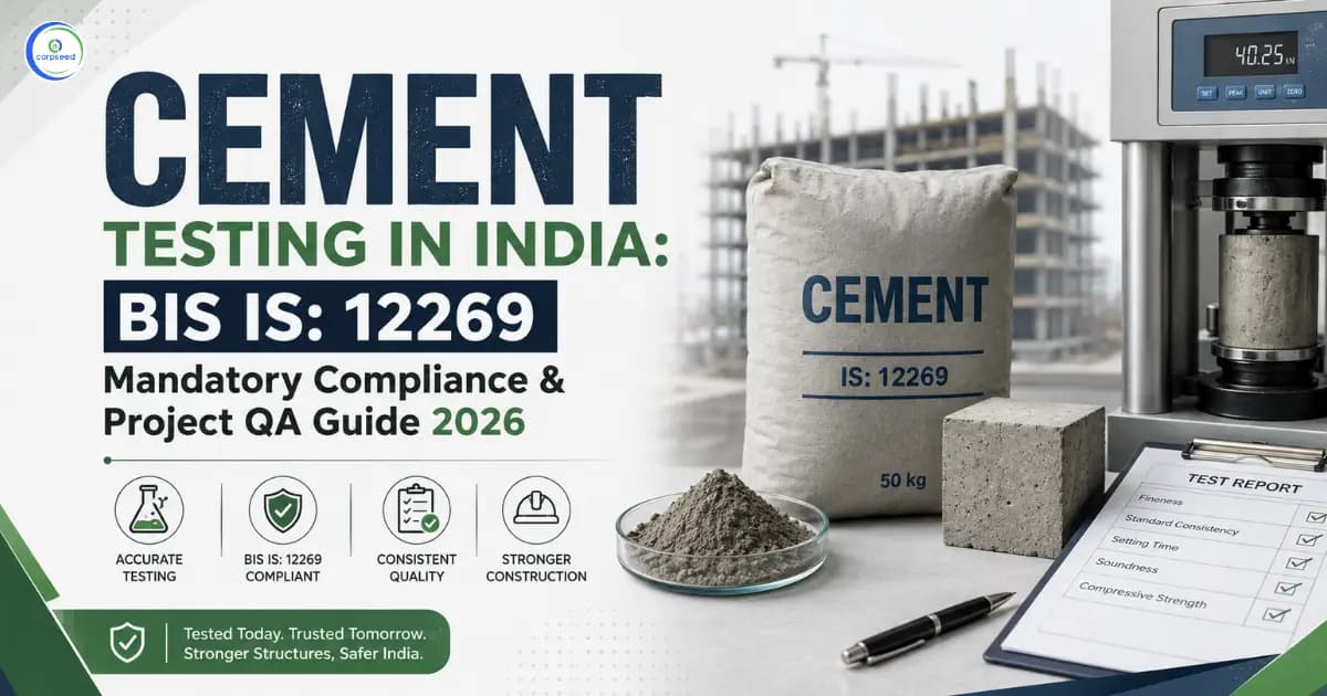 Cement Testing in India: BIS IS: 12269 Mandatory Compliance & Project QA Guide 2026