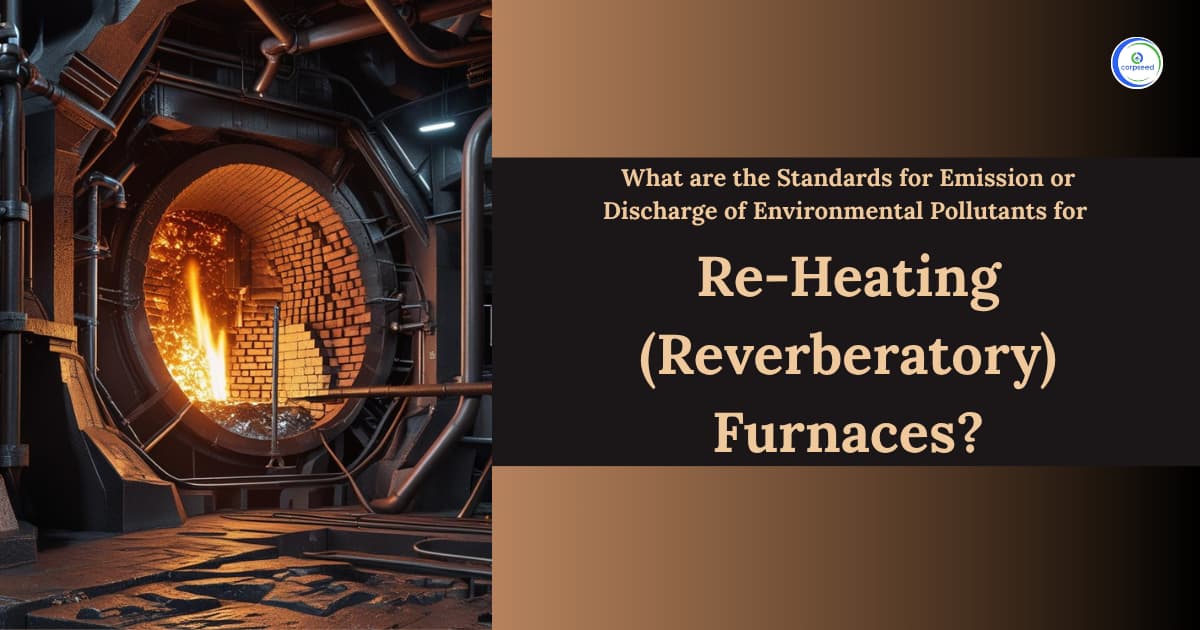 What are the Standards for Emission or Discharge of Environmental Pollutants for Re-Heating (Reverberatory) Furnaces?