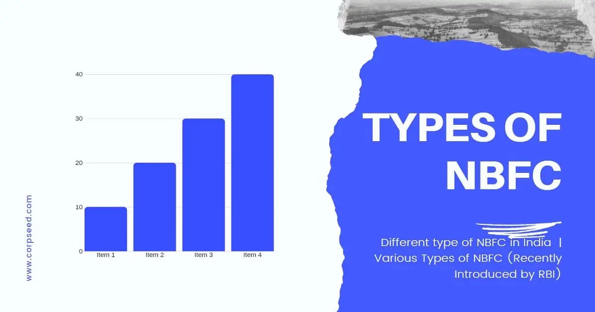 Different type of NBFC in India  | Various Types of NBFC (Recently Introduced by RBI)
