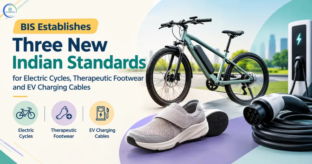 BIS Establishes Three New Indian Standards for Electric Cycles, Therapeutic Footwear and EV Charging Cables