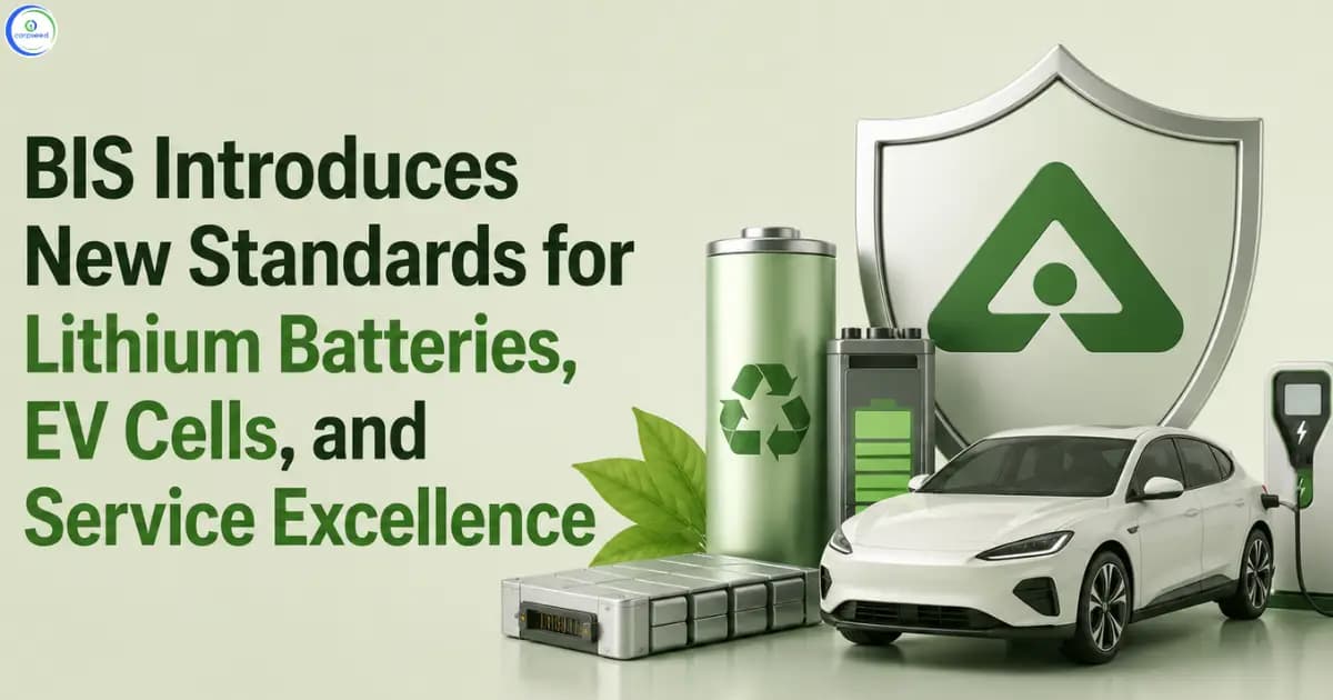 BIS Introduces New Standards for Lithium Batteries, EV Cells, and Service Excellence