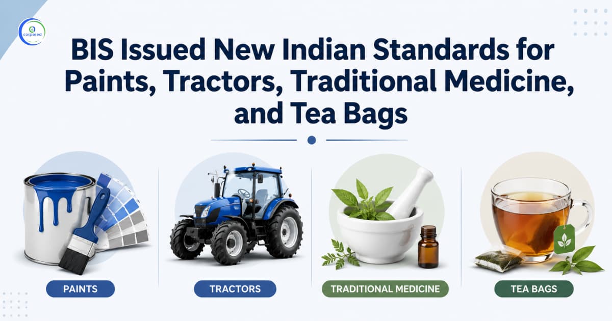 BIS Issued New Indian Standards for Paints, Tractors, Traditional Medicine, and Tea Bags