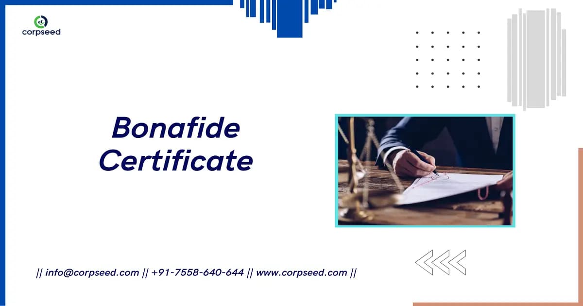 Bonafide Certificate