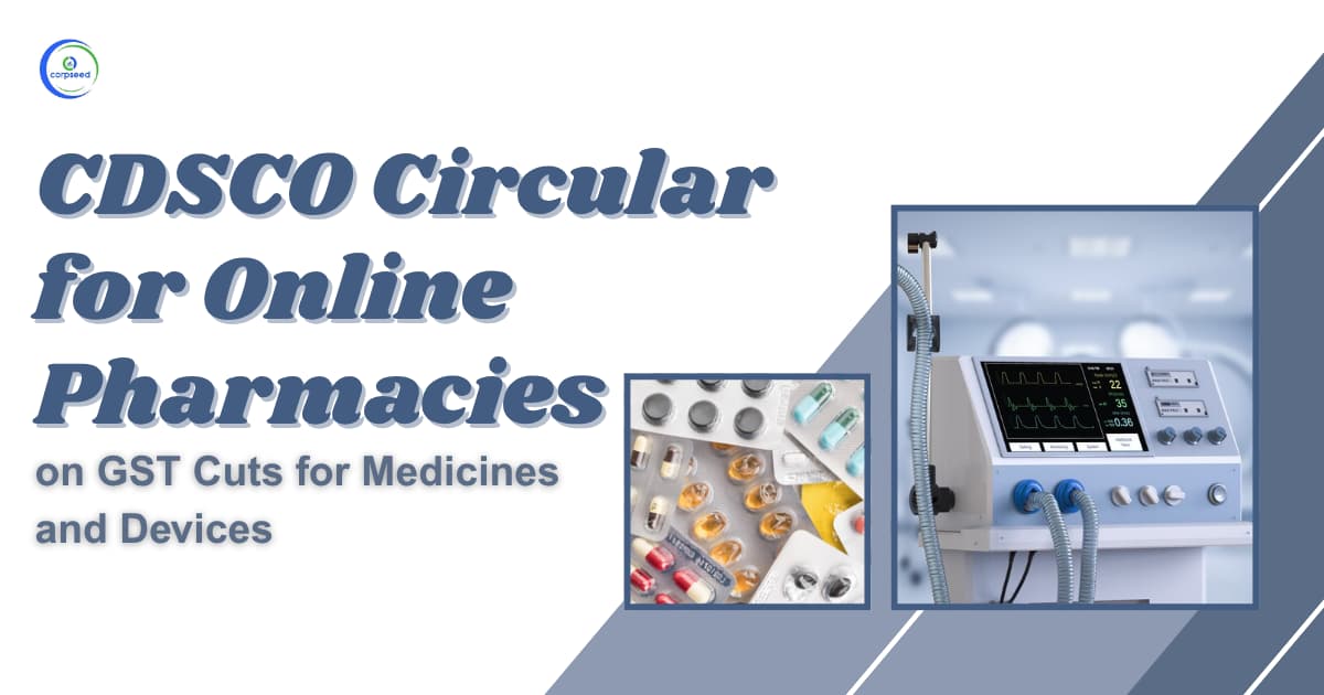 CDSCO Circular for Online Pharmacies on GST Cuts for Medicines and Devices