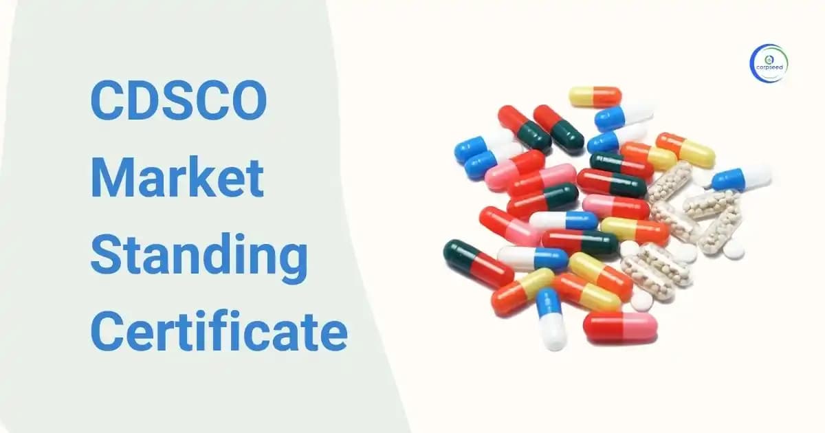 CDSCO Market Standing Certificate