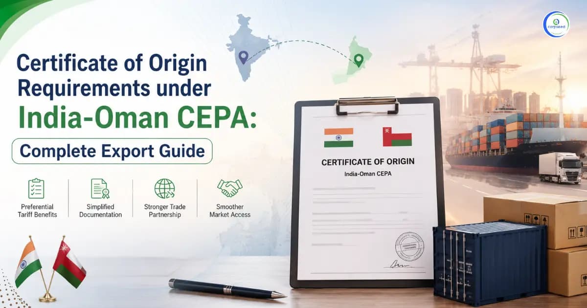 Certificate of Origin Requirements under India-Oman CEPA: Complete Export Guide