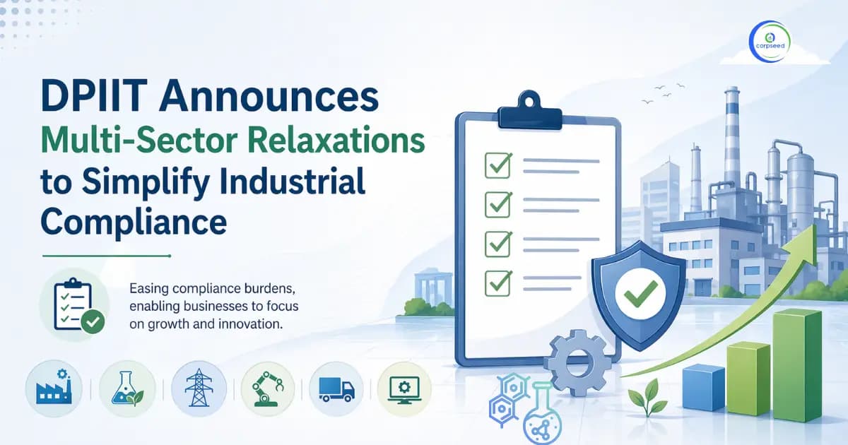 DPIIT Announces Multi-Sector Relaxations to Simplify Industrial Compliance