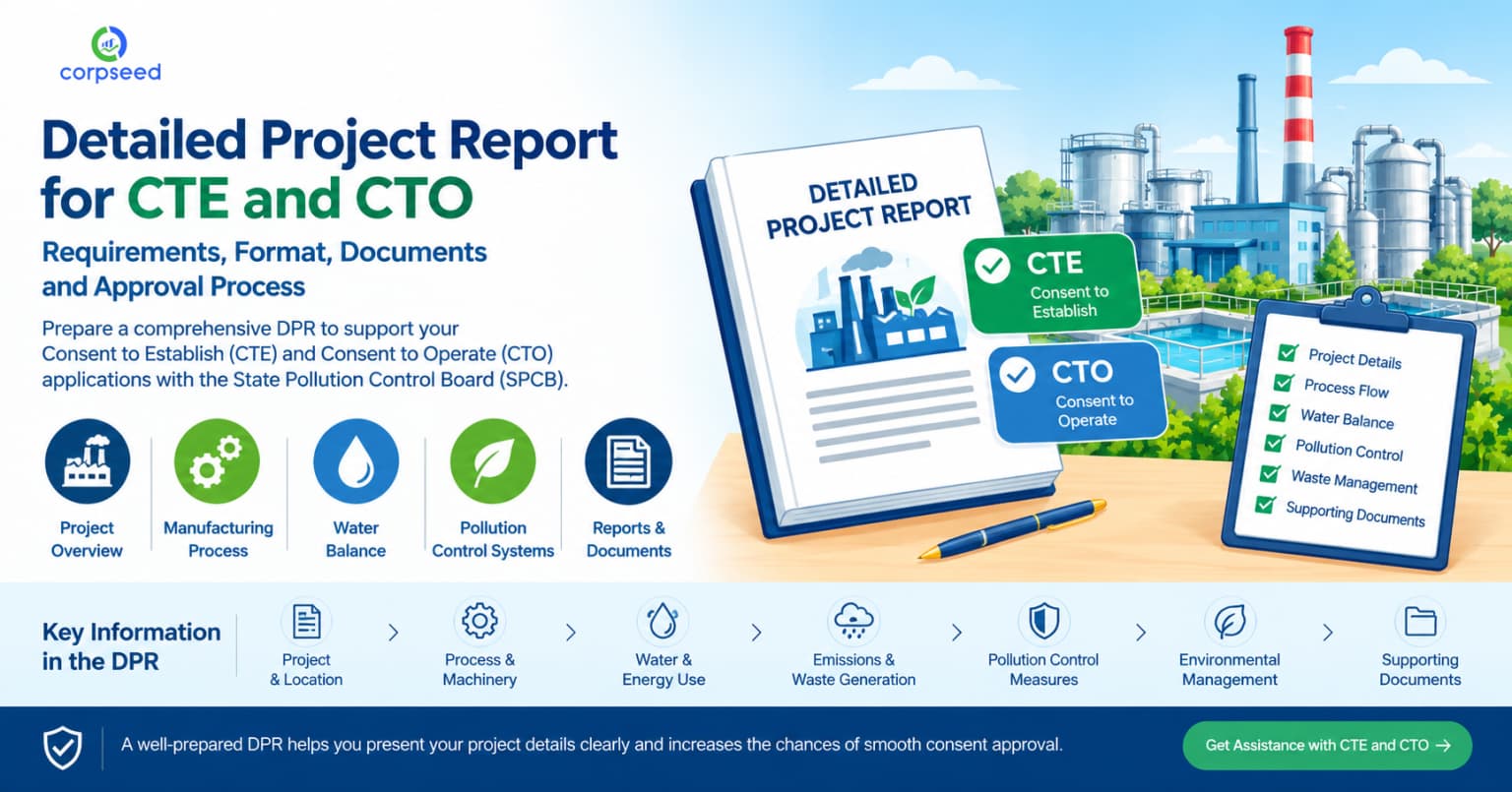 Detailed Project Report for CTE and CTO: Requirements, Format, Documents and Approval Process