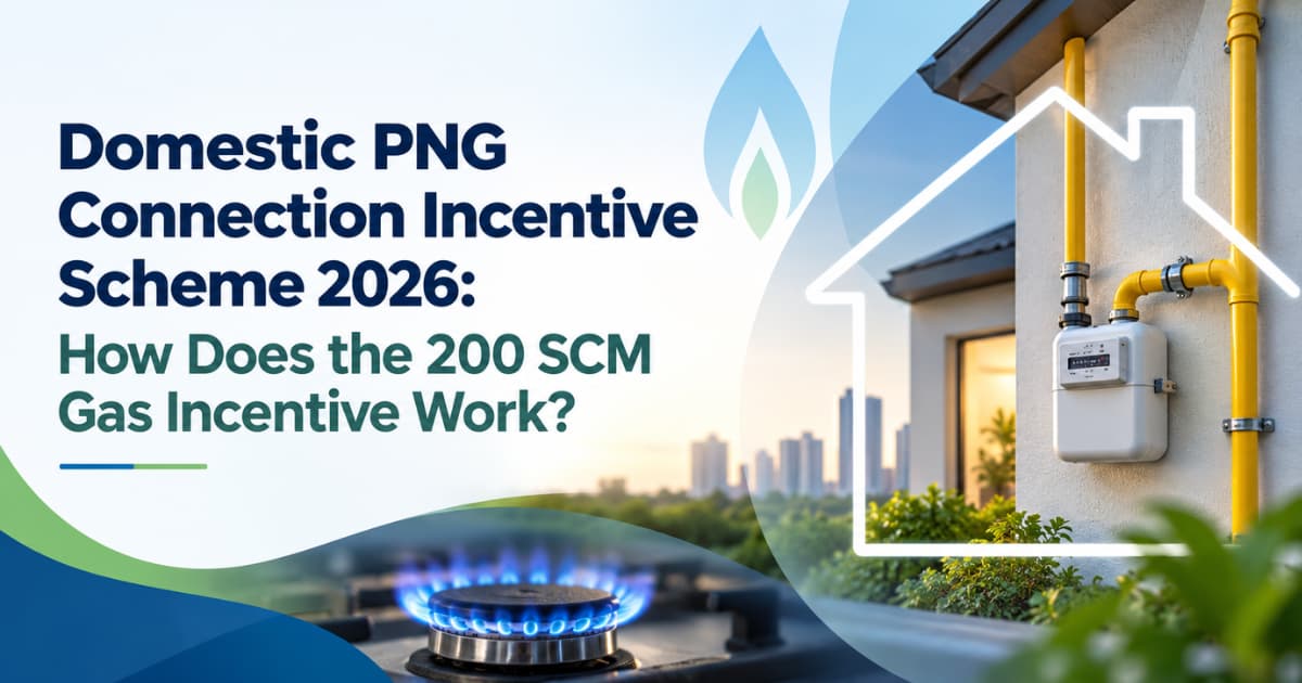 Domestic PNG Connection Incentive Scheme 2026: How Does the 200 SCM Gas Incentive Work?