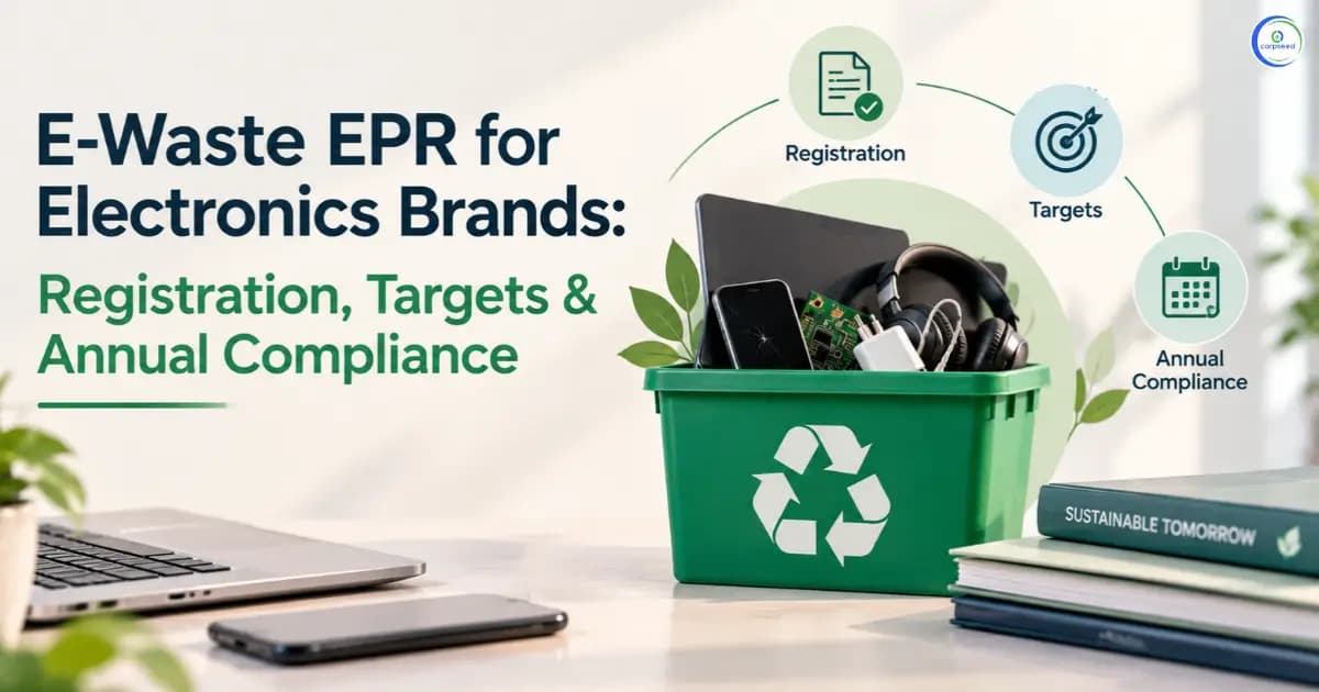E-Waste EPR for Electronics Brands: Registration, Targets & Annual Compliance