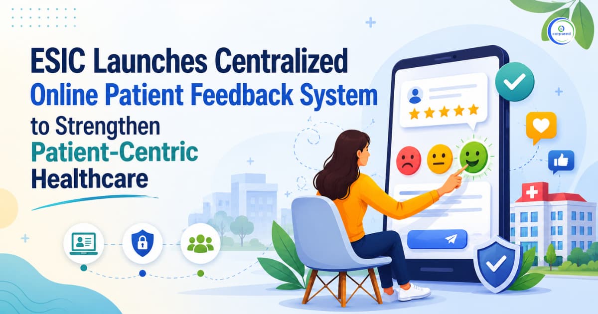 ESIC Launches Centralized Online Patient Feedback System to Strengthen Patient-Centric Healthcare