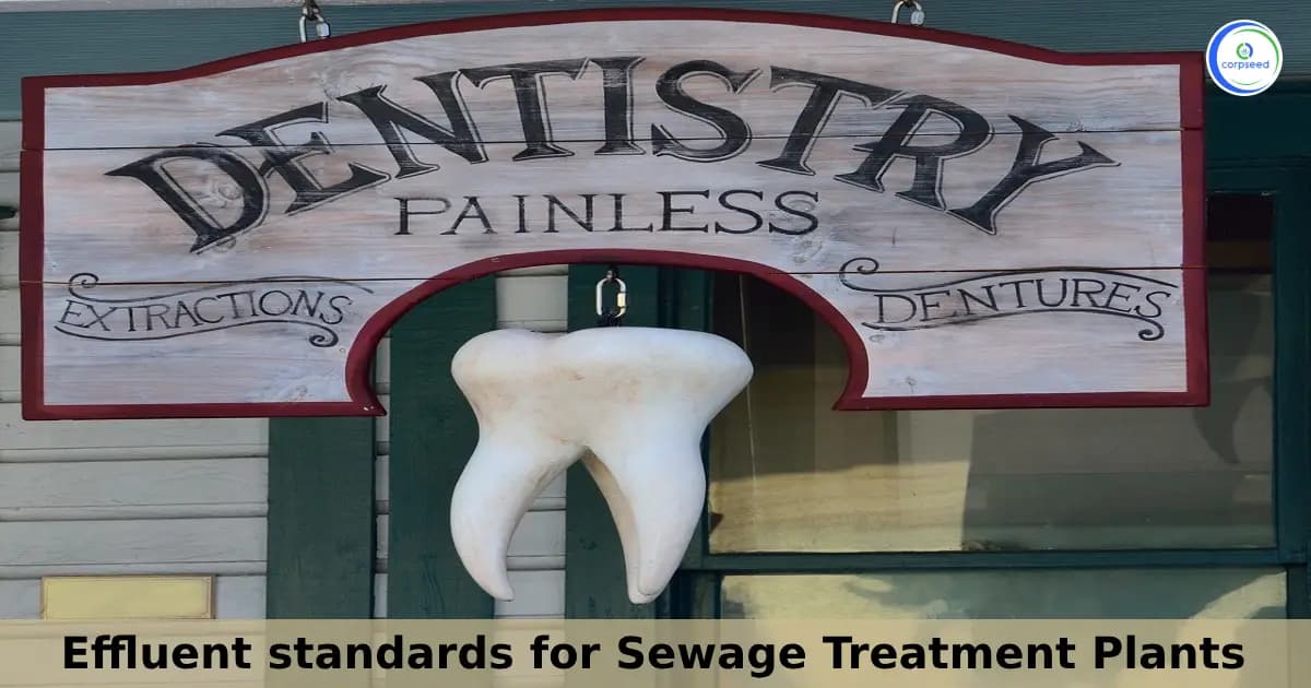 Effluent standards for Sewage Treatment Plants