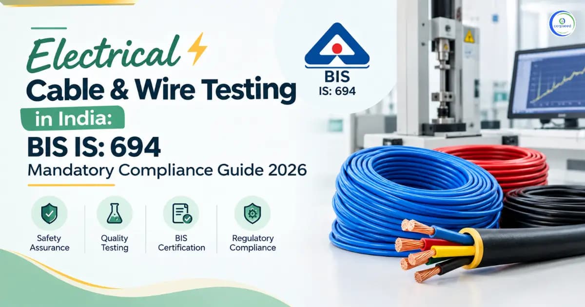 Electrical Cable & Wire Testing in India: BIS IS: 694 Mandatory Compliance Guide 2026