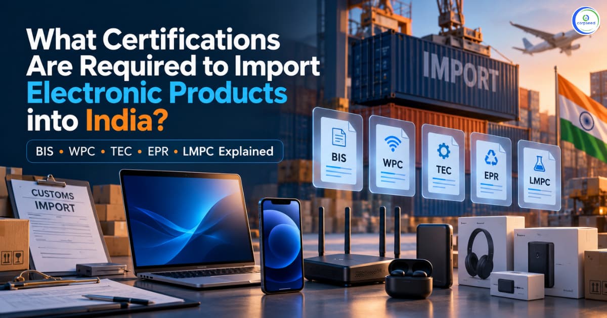 What Certifications Are Required to Import Electronic Products in India? BIS, WPC, TEC, EPR & LMPC Explained
