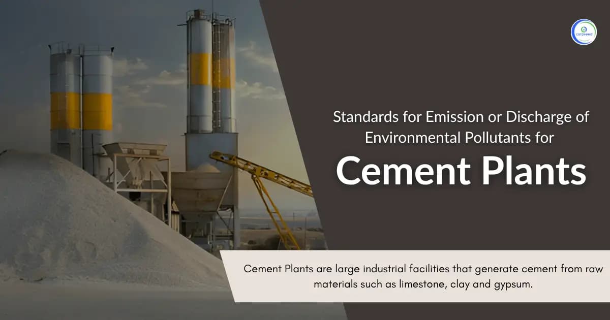 Standards for Emission or Discharge of Environmental Pollutants for Cement Plants