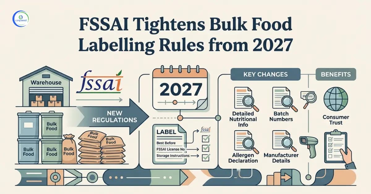 FSSAI Tightens Bulk Food Labelling Rules from 2027