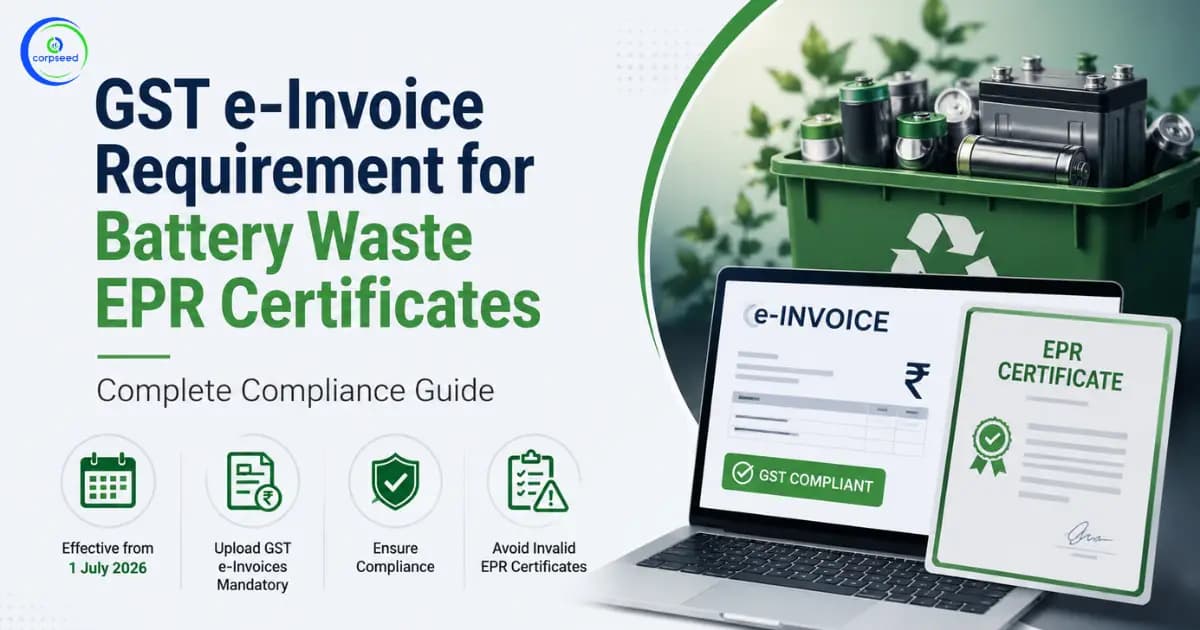 GST e-Invoice Requirement for Battery Waste EPR Certificates: Complete Compliance Guide