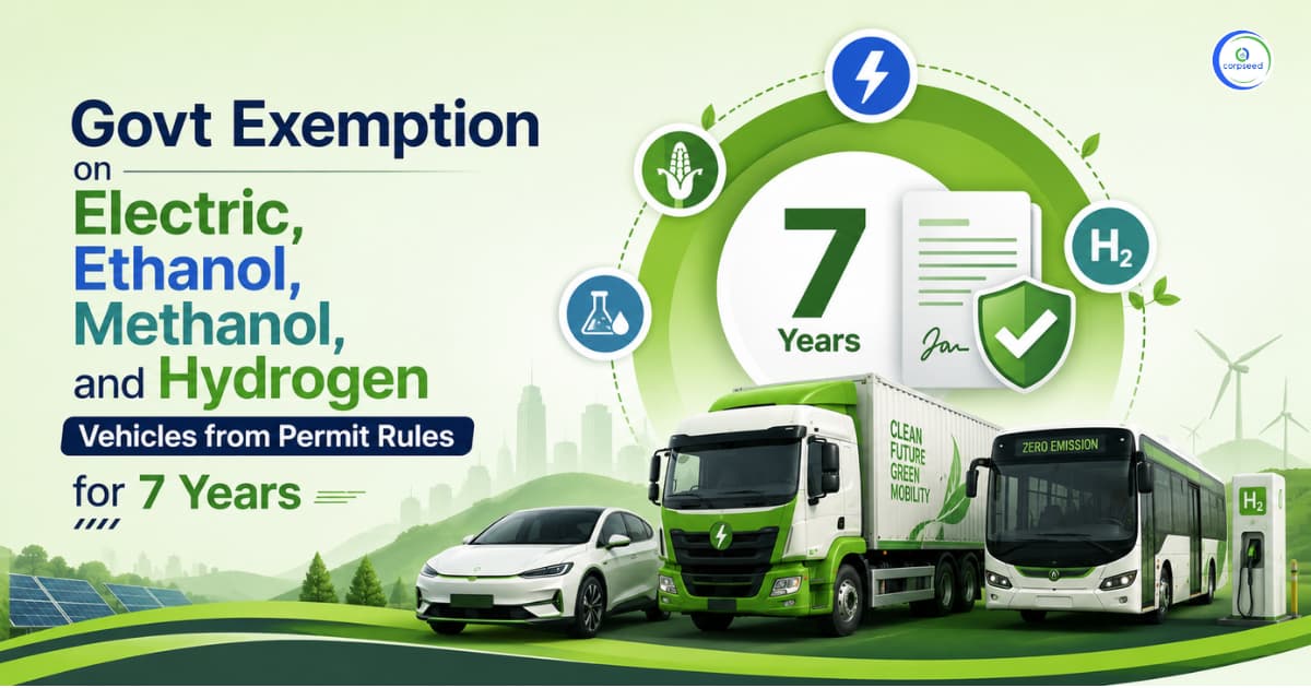 Govt Exemption on Electric, Ethanol, Methanol, and Hydrogen Vehicles from Permit Rules for 7 Years