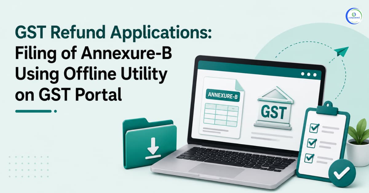 GST Refund Applications: Filing of Annexure-B Using Offline Utility on GST Portal