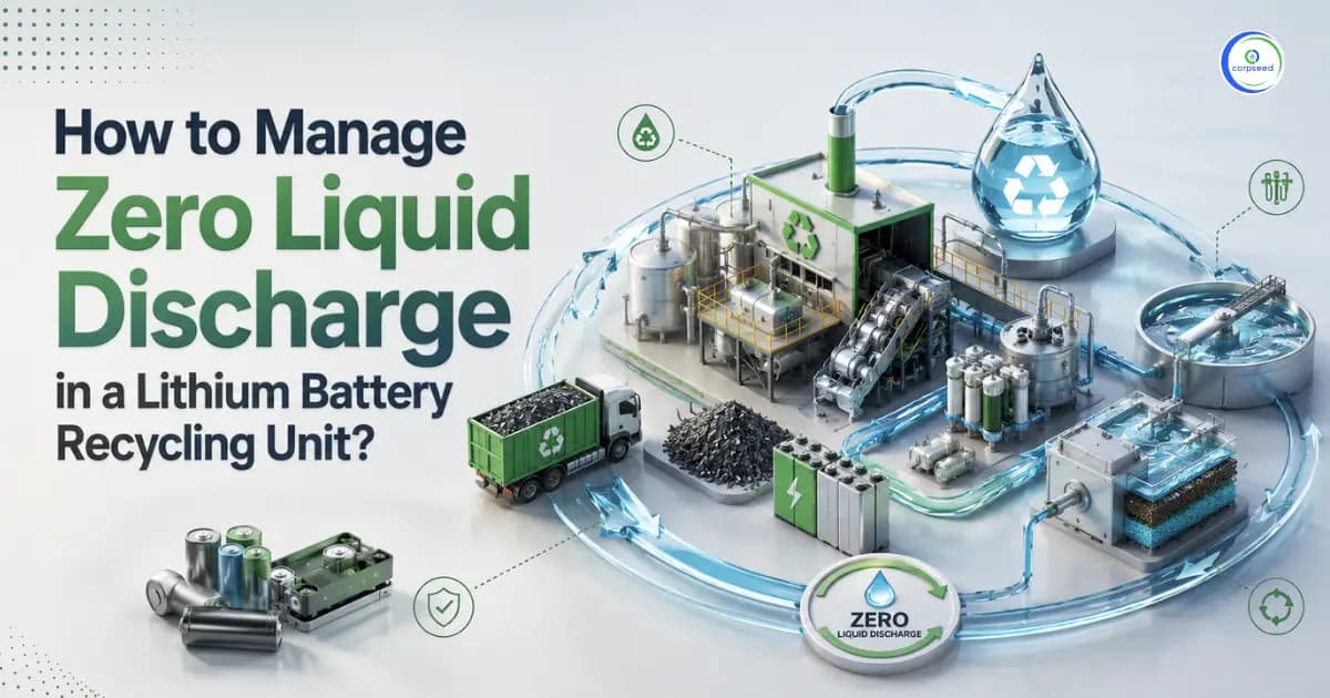 How to Manage Zero Liquid Discharge in a Lithium Battery Recycling Unit?