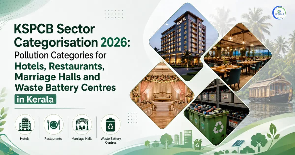 KSPCB Sector Categorisation 2026: Pollution Categories for Hotels, Restaurants, Marriage Halls and Waste Battery Centres in Kerala
