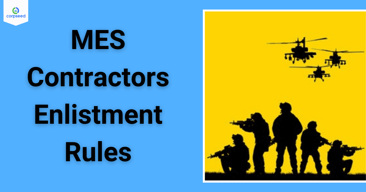 MES Contractors Enlistment Rules
