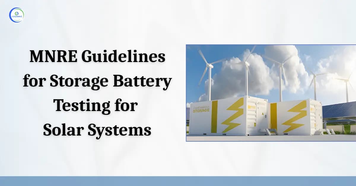 MNRE Guidelines for Storage Battery Testing for Solar Systems