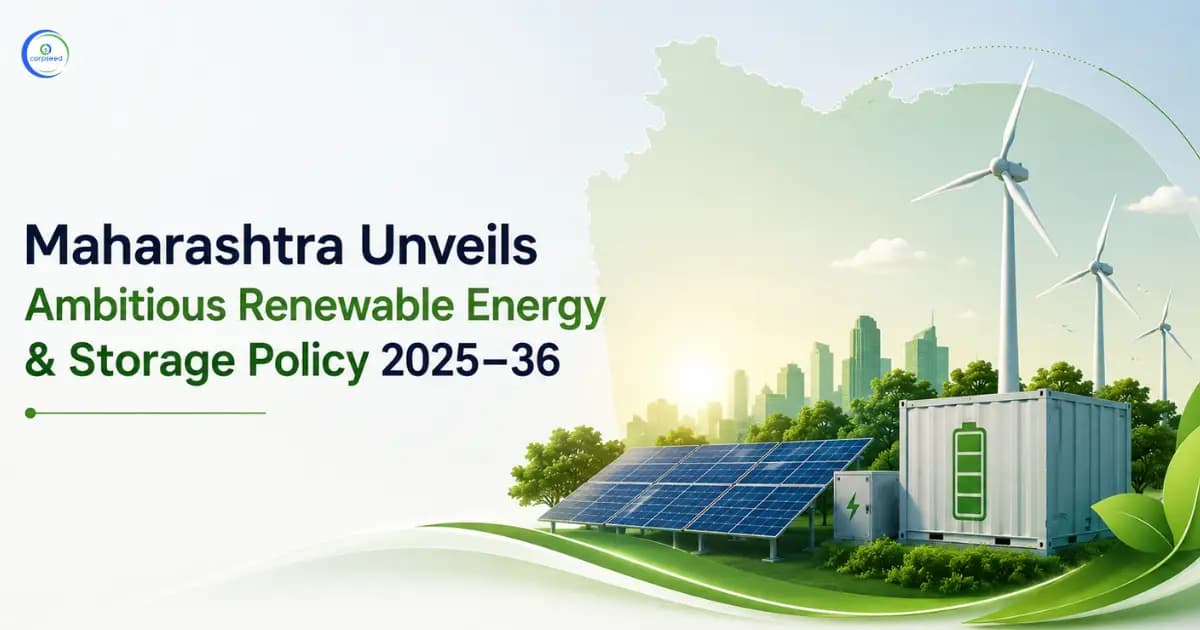 Maharashtra Unveils Ambitious Renewable Energy & Storage Policy 2025-36