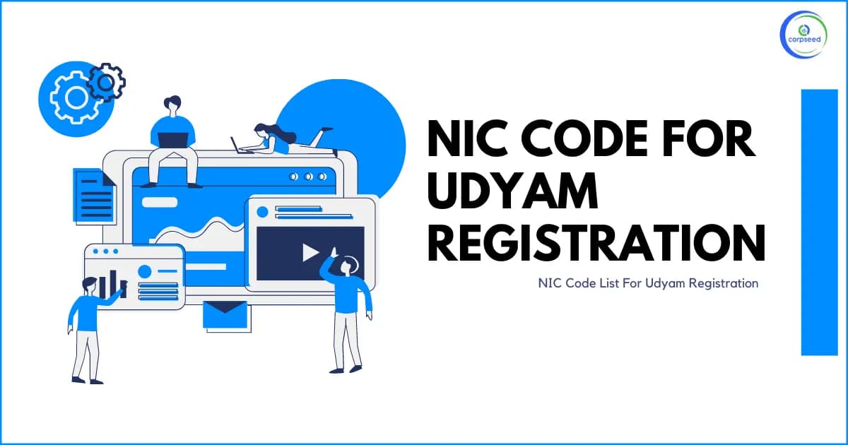 NIC Code for Udyam Registration