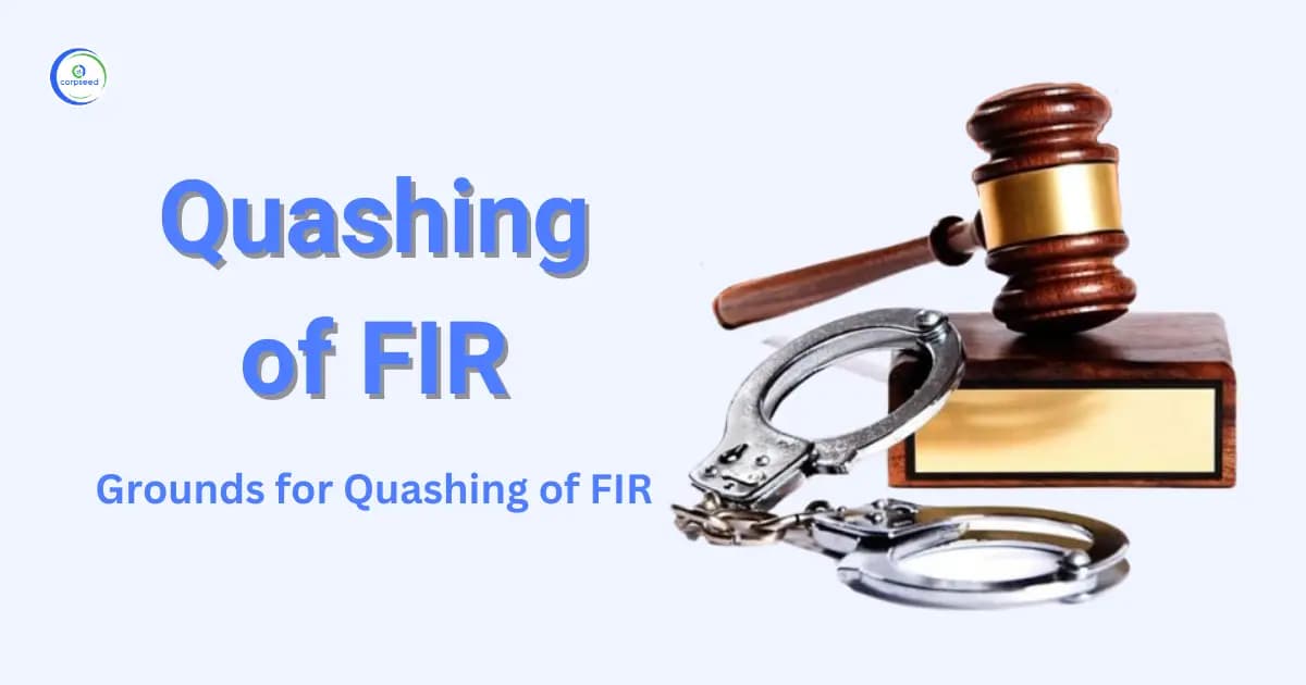 Quashing of FIR