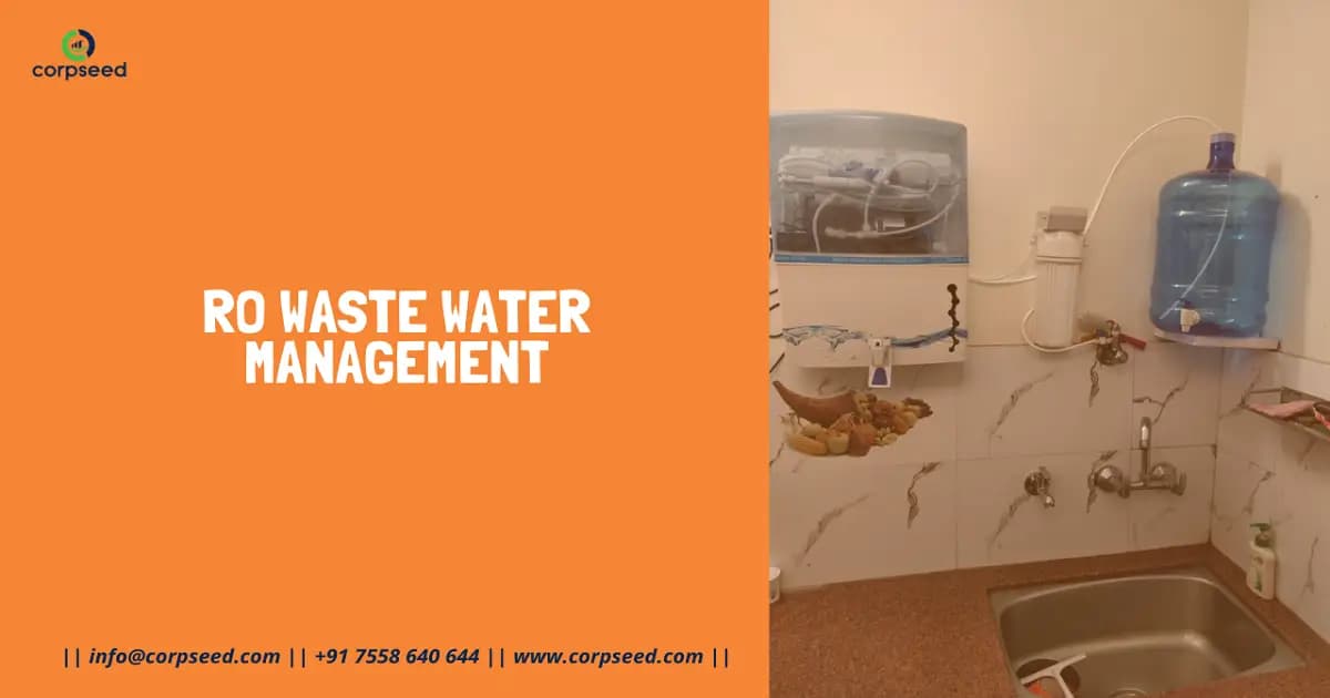 RO Waste Water Management