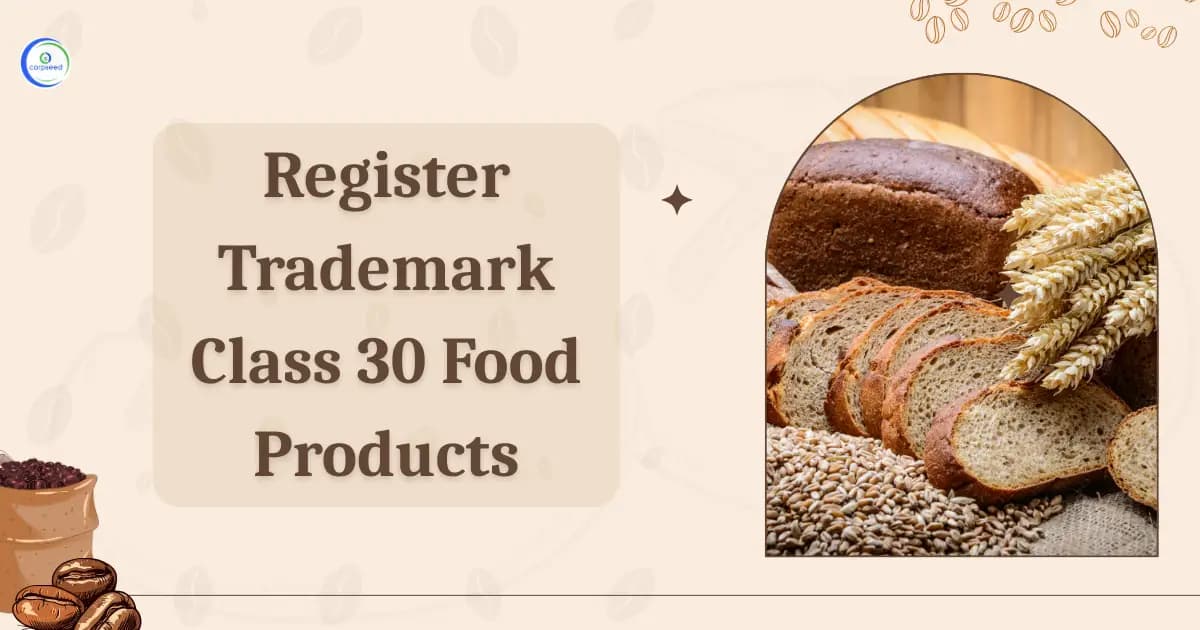 Register Trademark Class 30 Food Products