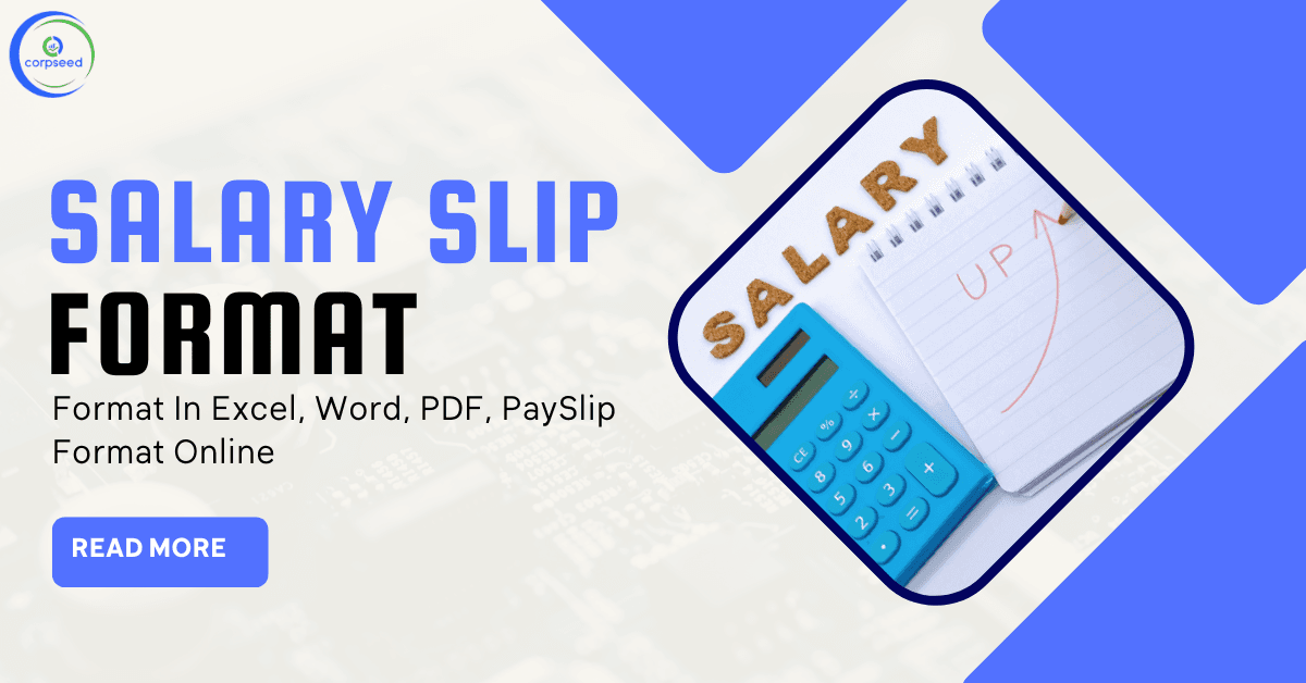 Salary Slip Format In Excel, Word, PDF, PaySlip Format Online