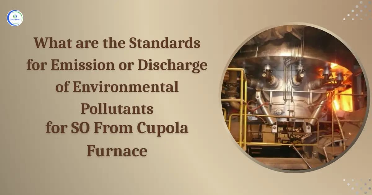 What are the Standards for Emission or Discharge of Environmental Pollutants for SO from Cupola Furnace