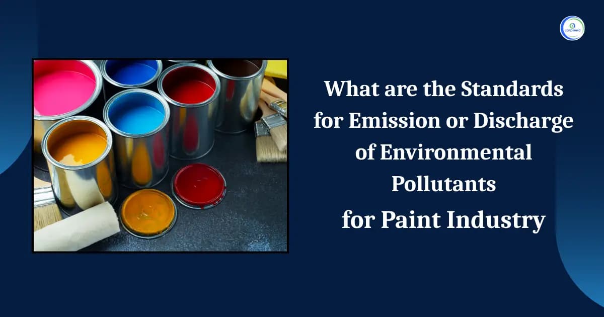 What are the Standards for Emission or Discharge of Environmental Pollutants for the Paint Industry?