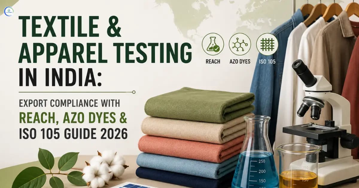 Textile & Apparel Testing in India: Export Compliance with REACH, Azo Dyes & ISO 105 Guide 2026