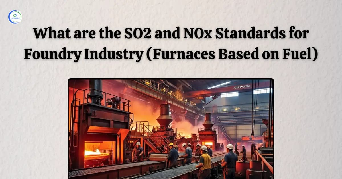 What are the SO2 and NOx Standards for Foundry Industry (Furnaces Based on Fuel)?